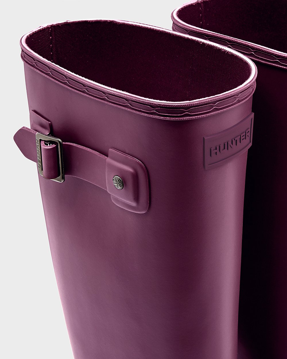 Women Hunter Refined Slim Fit | Tall Rain Boots Purple | NZ-38241-WGBP